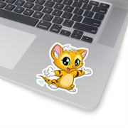 Adorable Cat Kiss-Cut Stickers – Cute Animal Decor for Laptops, Notebooks, Gifts, Craft Projects, Kid's Rooms