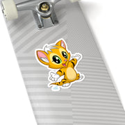 Adorable Cat Kiss-Cut Stickers – Cute Animal Decor for Laptops, Notebooks, Gifts, Craft Projects, Kid's Rooms